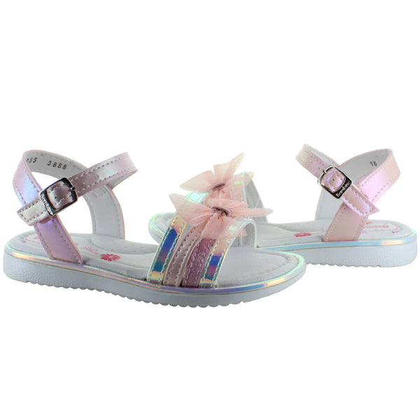 BAMBINO SANDALIA MODA CASUAL BRILLOS MOÑO HEBILLA NIÑA 92709