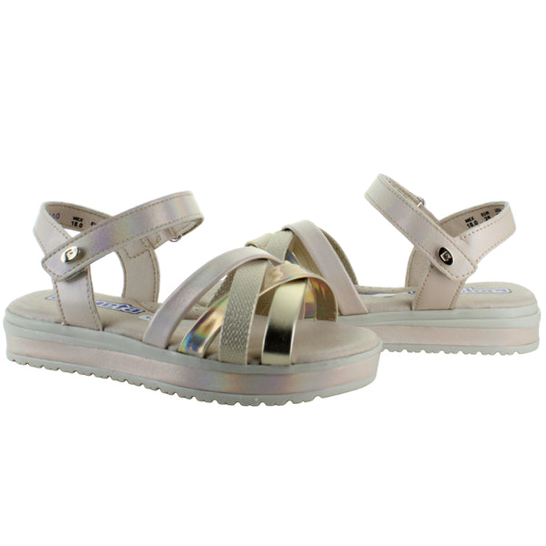 COQUETA SANDALIA VESTIR CASUAL BRILLO CONTACTEL NIÑA 92890