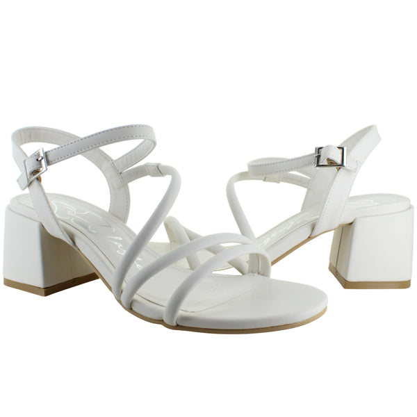 CLASBEN SANDALIA TACON ELEGANTE FIESTA HEBILLA MUJER 92940
