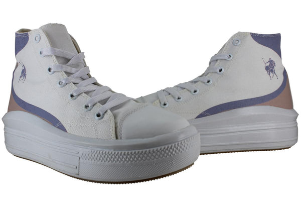 AMERICAN POLO TENIS BOTA URBANO MODA CASUAL LONA MUJER 93194