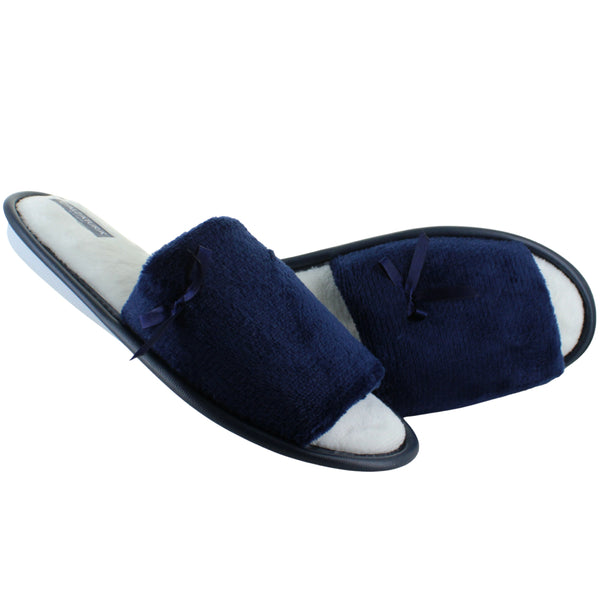 CALZATURA PANTUFLA SUECO AFELPADA CONFORT MOÑO MUJER 93421