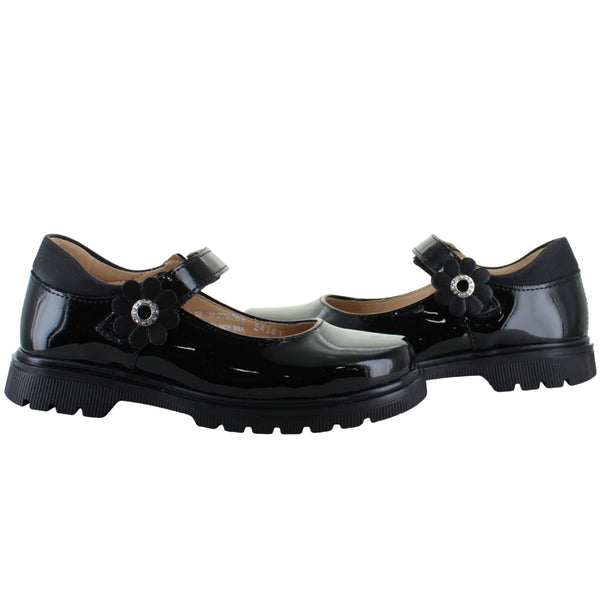 YUYIN ZAPATO BALERINA ESCOLAR MODA FORMAL CHAROL NIÑA 93545