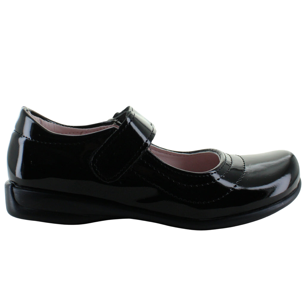 LIA ZAPATO BALERINA ESCOLAR CASUAL FORMAL CHAROL NIÑA 93557