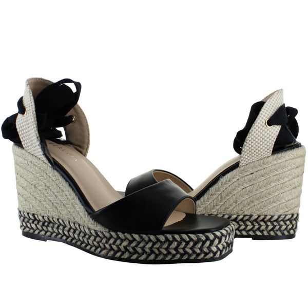 PERUGIA SANDALIA PLATAFORMA MODA CASUAL YUTE MUJER 93732