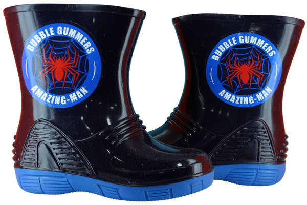 BUBBLE GUMMERS BOTA LLUVIA SPIDER CHARCOS AGUA NIÑO 93772
