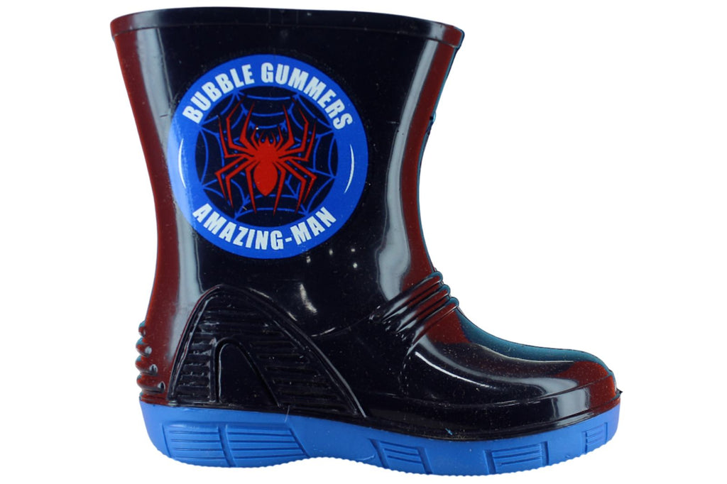 BUBBLE GUMMERS BOTA LLUVIA SPIDER CHARCOS AGUA NIÑO 93772