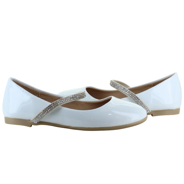 LADY ONE ZAPATO BALERINA ELEGANTE BRILLOS CHAROL NIÑA 93974