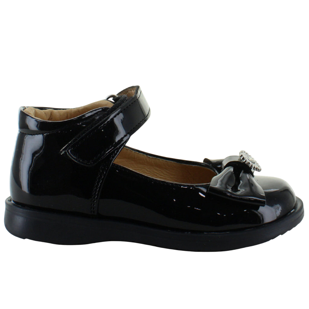 VAVITO ZAPATO BOTITA ELEGANTE FIESTA MOÑO CHAROL NIÑA 93999