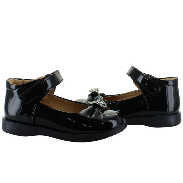 VAVITO ZAPATO BOTITA ELEGANTE FIESTA MOÑO CHAROL NIÑA 93999