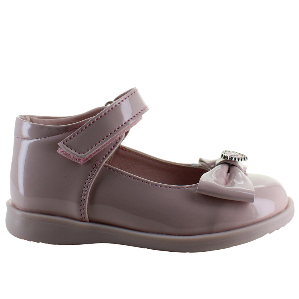 VAVITO ZAPATO BOTITA ELEGANTE FIESTA MOÑO CHAROL NIÑA 94012