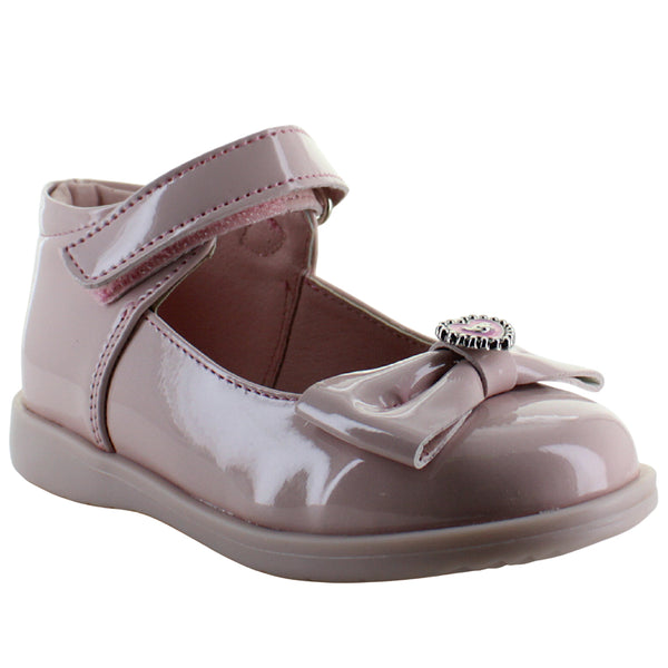 VAVITO ZAPATO BOTITA ELEGANTE FIESTA MOÑO CHAROL NIÑA 94012