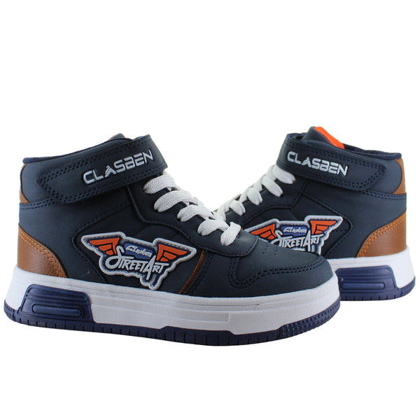 CLASBEN TENIS BOTA URBANO MODA CONFORT CONTACTEL NIÑO 94046