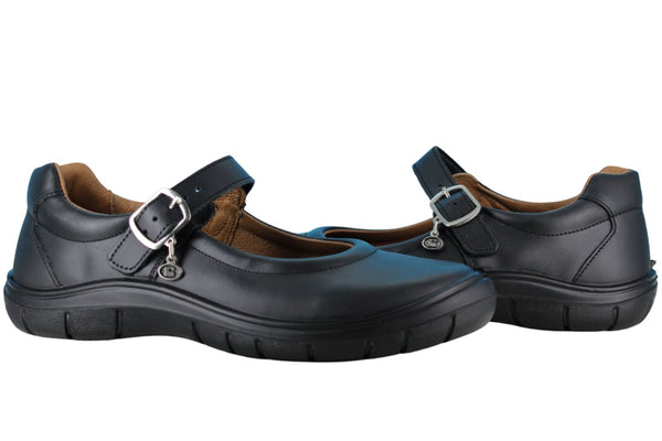 COQUETA ZAPATO BALERINA ESCOLAR MODA FORMAL PIEL MUJER 94096