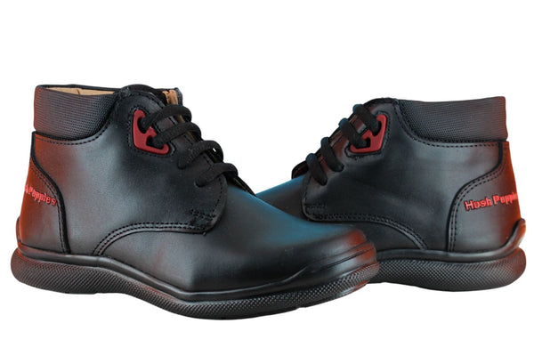 HUSH PUPPIES ZAPATO BOTA VESTIR MODA ESCOLAR PIEL NIÑO 94196