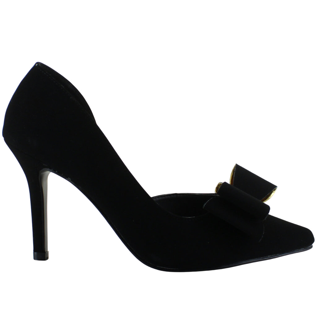 LADY PAULINA ZAPATILLA TACON MODA ELEGANTE MOÑO MUJER 94347