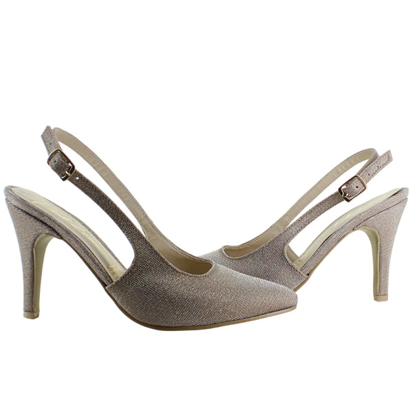 ROJO INTENSO ZAPATILLA TACON MODA FIESTA FORMAL MUJER 94423