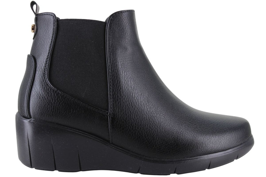 GIO BOTIN CHELSEA CUÑA VESTIR MODA ELEGANTE LISO MUJER 94637