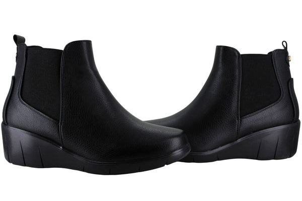 GIO BOTIN CHELSEA CUÑA VESTIR MODA ELEGANTE LISO MUJER 94637