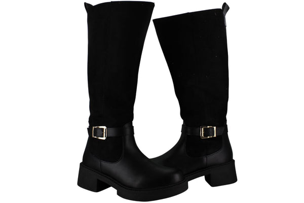 MUTANTE BOTA ALTA CAMPERA MODA ELEGANTE HEBILLA MUJER 94640