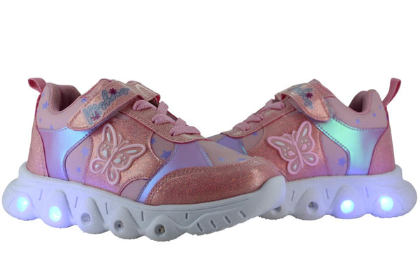 MSHOES TENIS URBANO MODA CASUAL MARIPOSA LUCES NIÑA 94704