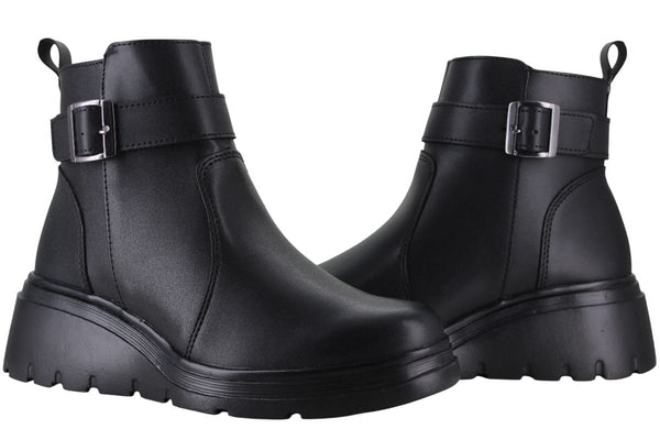 YUYIN BOTIN CUÑA VESTIR MODA CASUAL HEBILLA MUJER 94800