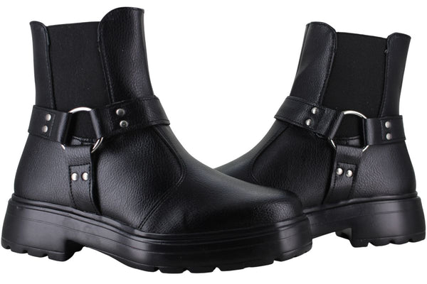 YUYIN BOTIN URBANO VESTIR MODA ELEGANTE BIKER MUJER 94809