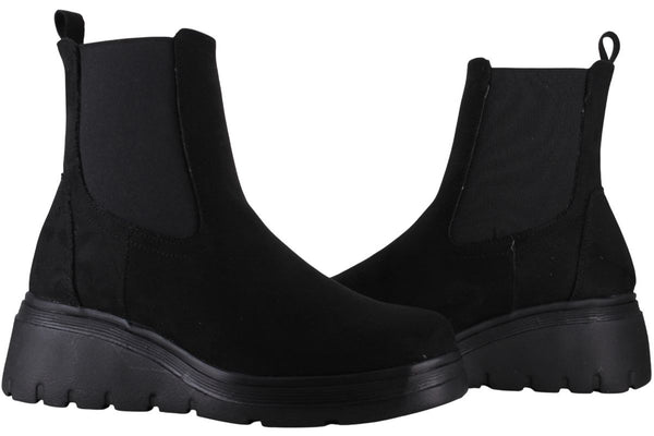 YUYIN BOTIN CUÑA VESTIR MODA CASUAL TUBO RESORTE MUJER 94818