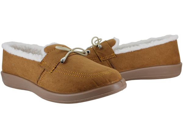 TZIRATE PANTUFLA MOCASIN AFELPADO MODA DESCANSO MUJER 94835