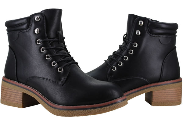 PERUGIA BOTA TACON MILITAR OUTDOOR MODA ELEGANTE MUJER 94843