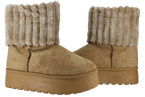 PERUGIA BOTA URBANA MODA FRIO INVIERNO AFELPADA MUJER 94852