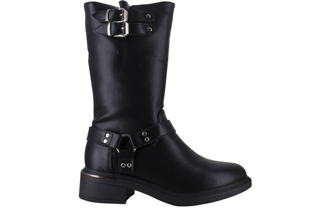 PERUGIA BOTA CAMPERA ALTA MODA ELEGANTE HEBILLAS MUJER 94854