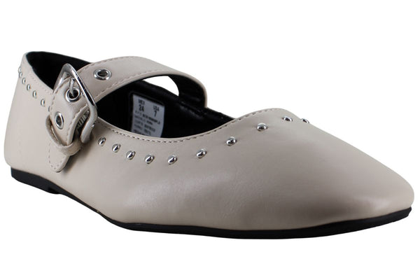 CLASBEN ZAPATO BALERINA FLAT MODA FIESTA HEBILLA MUJER 95008