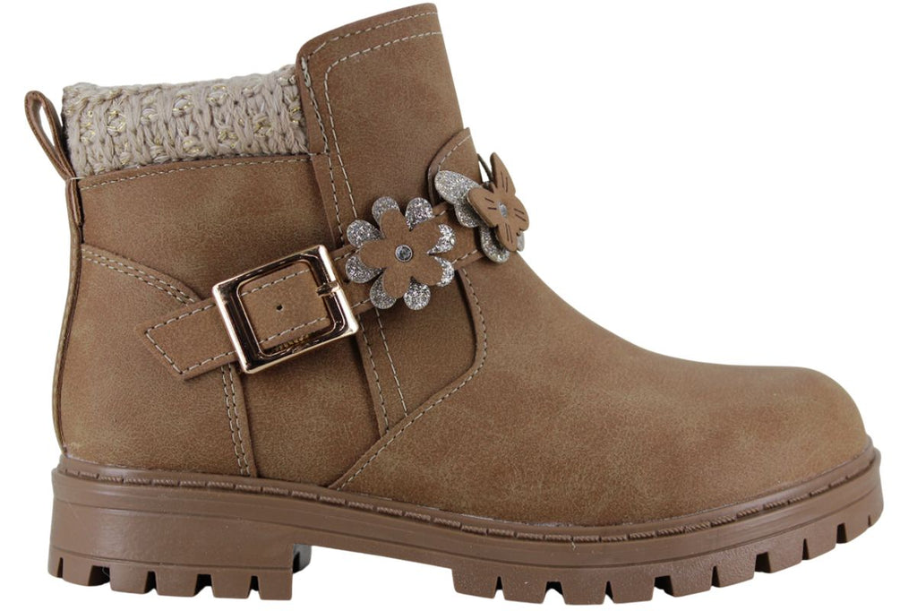 VAVITO BOTIN URBANO MODA CASUAL TIRA FLOR HEBILLA NIÑA 95097