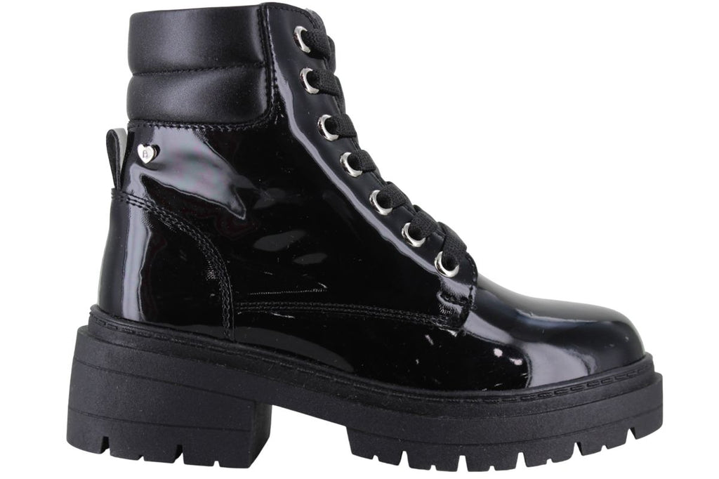 BAMBINO BOTA URBANA COMBAT MODA ELEGANTE CHAROL NIÑA 95163