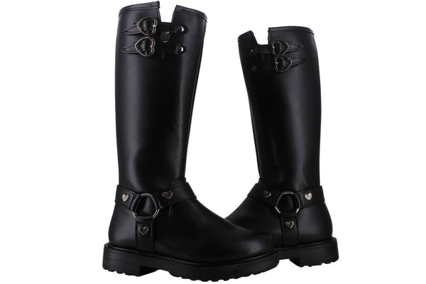 BLASITO BOTA ALTA CAMPERA MODA ELEGANTE CORAZONES NIÑA 95224