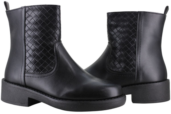 BAMBINO BOTIN TACON URBANO MODA ELEGANTE LISO MUJER 95298