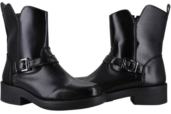 BAMBINO BOTIN VAQUERO TACON MODA ELEGANTE LISO MUJER 95299