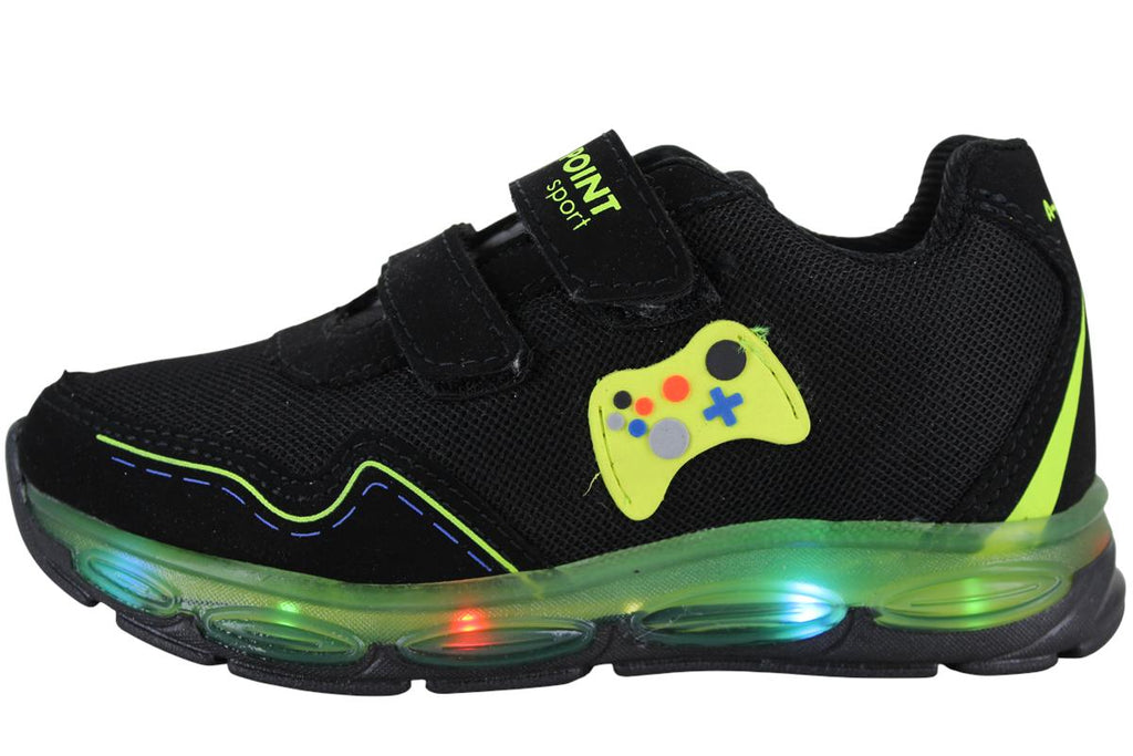 APOINT TENIS URBANO MODA CASUAL LUCES LED BROCHES NIÑO 95834