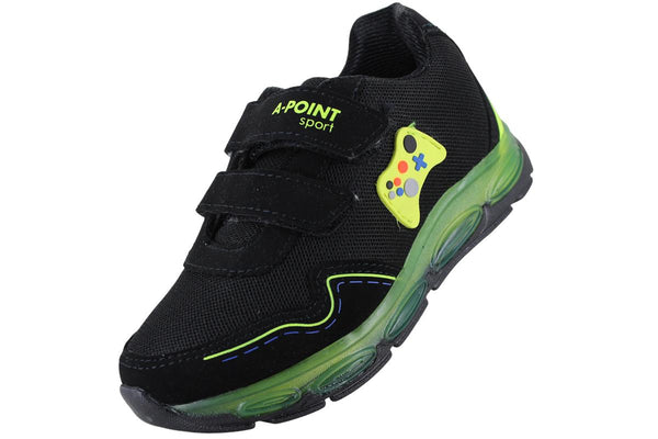APOINT TENIS URBANO MODA CASUAL LUCES LED BROCHES NIÑO 95834