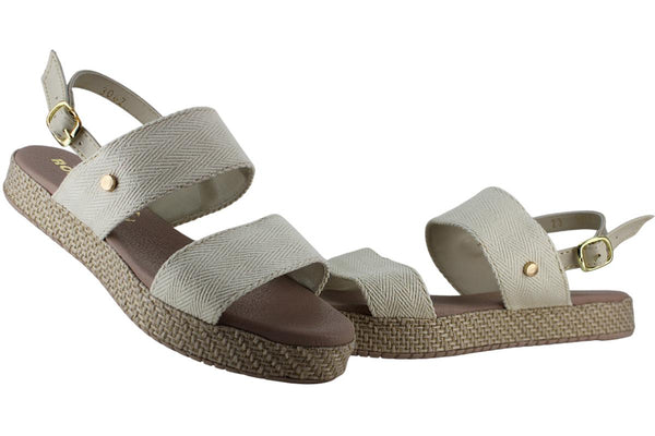 RONASSI SANDALIA HUARACHE MODA ALPARGATA HEBILLA MUJER 95856