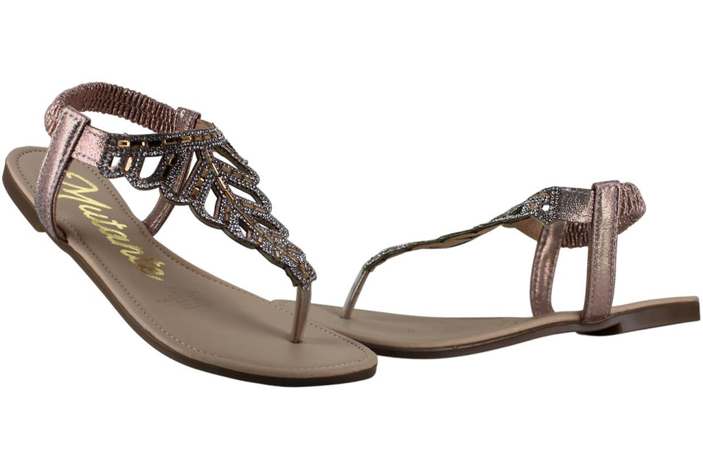 MUTANTE SANDALIA FLIP FLOP MODA CASUAL BRILLOS MUJER 95860