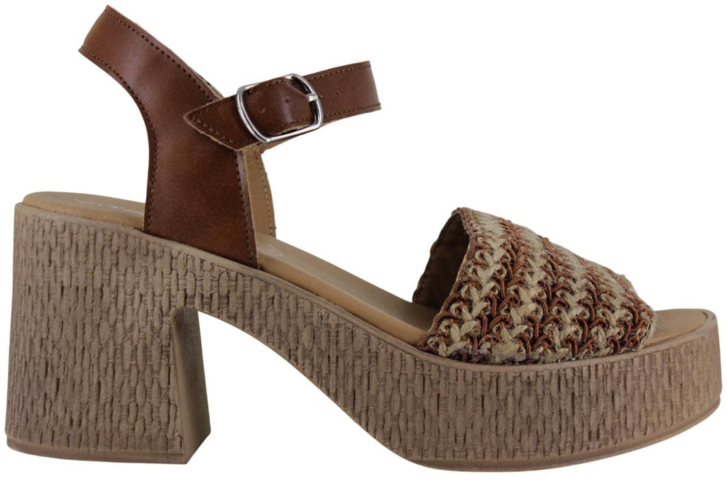 VITALIA SANDALIA TACON ANCHO PLATAFORMA ELEGANTE MUJER 95870
