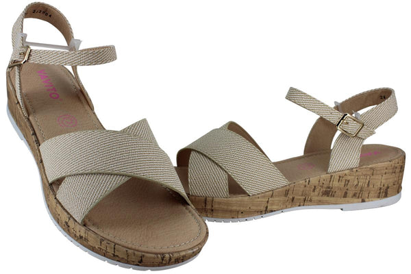 VAVITO SANDALIA PLATAFORMA MODA CASUAL ELEGANTE MUJER 95897