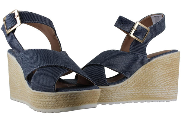 BEEN CLASS SANDALIA PLATAFORMA MODA ALPARGATA MUJER 95916