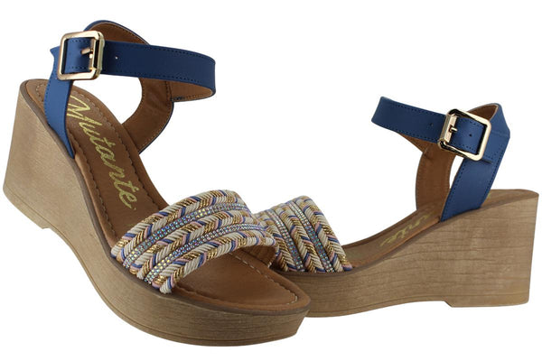 MUTANTE SANDALIA PLATAFORMA ALTO MODA ELEGANTE MUJER 95947