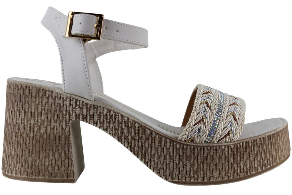 MUTANTE SANDALIA PLATAFORMA TACON MODA ELEGANTE MUJER 95948