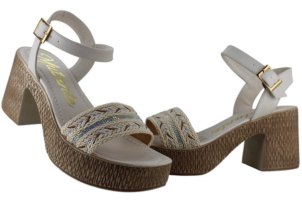 MUTANTE SANDALIA PLATAFORMA TACON MODA ELEGANTE MUJER 95948