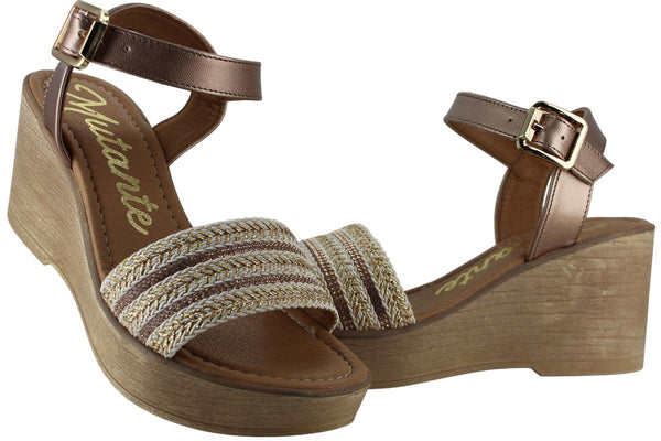 MUTANTE SANDALIA PLATAFORMA ALTO MODA ELEGANTE MUJER 95962