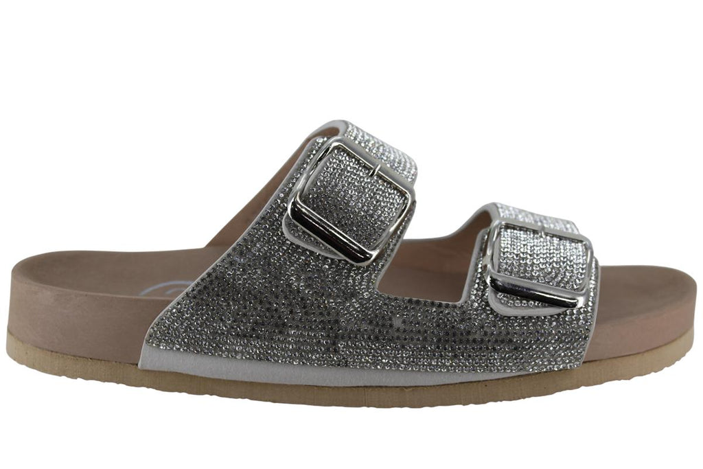JOZA SANDALIA SUECO SLIDE MODA CASUAL 2 HEBILLAS MUJER 95987