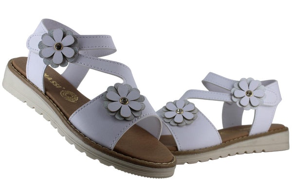 RONASSI SANDALIA HUARACHE CASUAL FLORES CONTACTEL NIÑA 96062